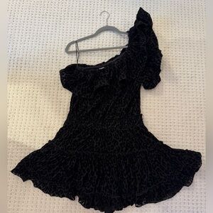 Black Velvet Cheetah Buddy Love Dress
